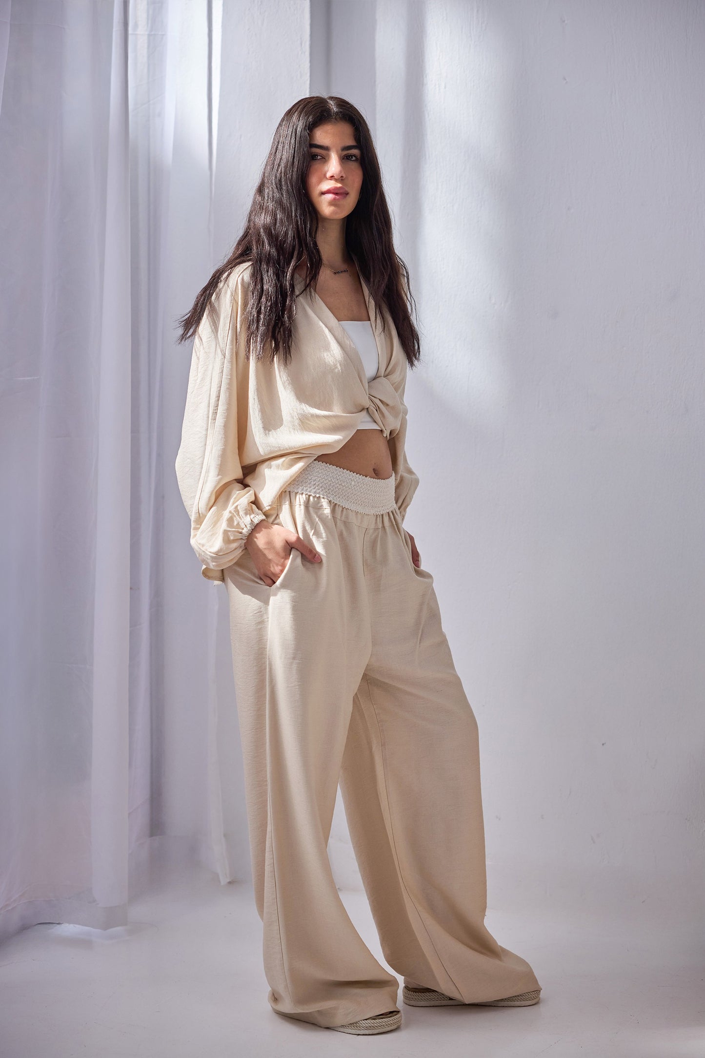 Hazel Linen Set - Beige