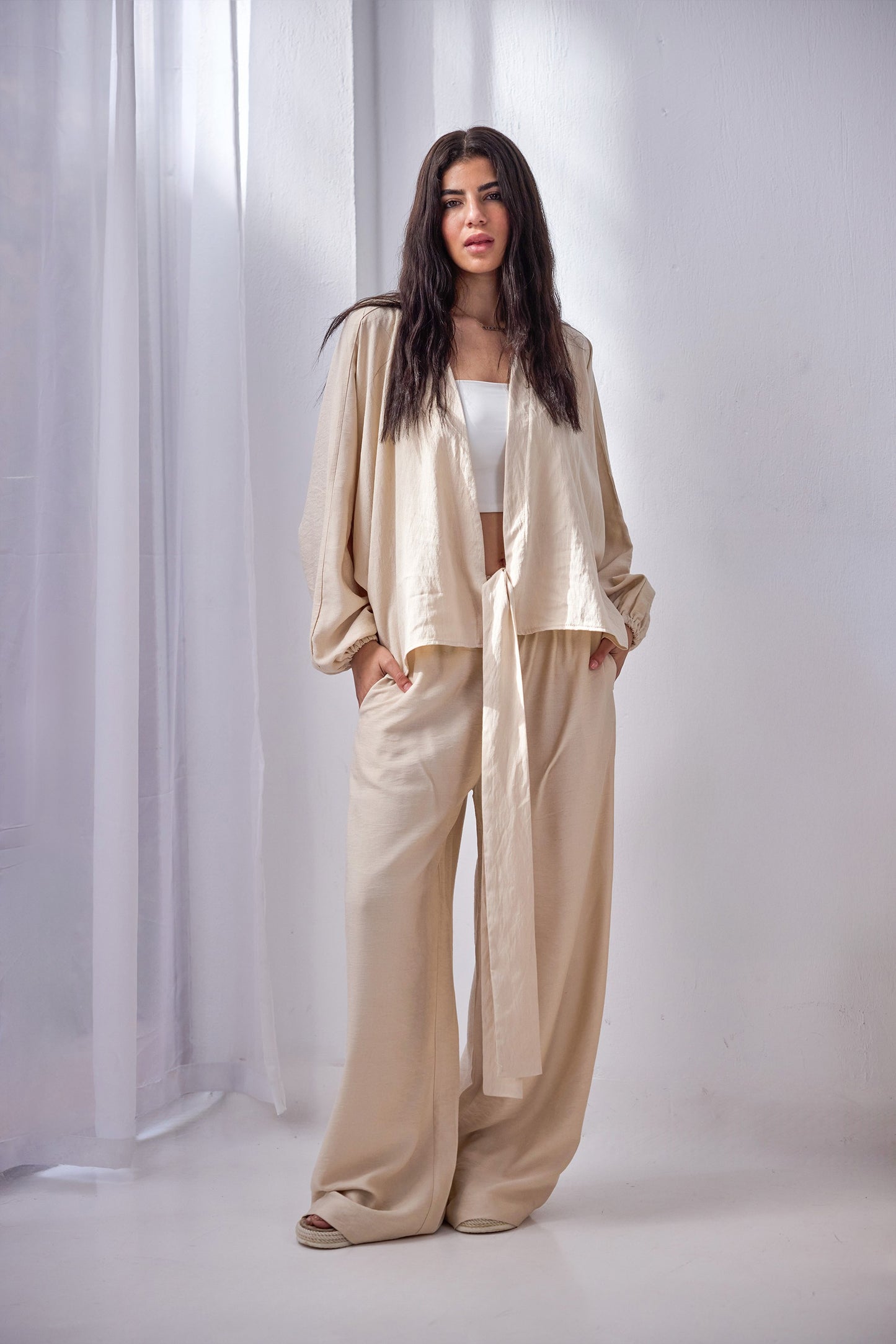 Hazel Linen Set - Beige