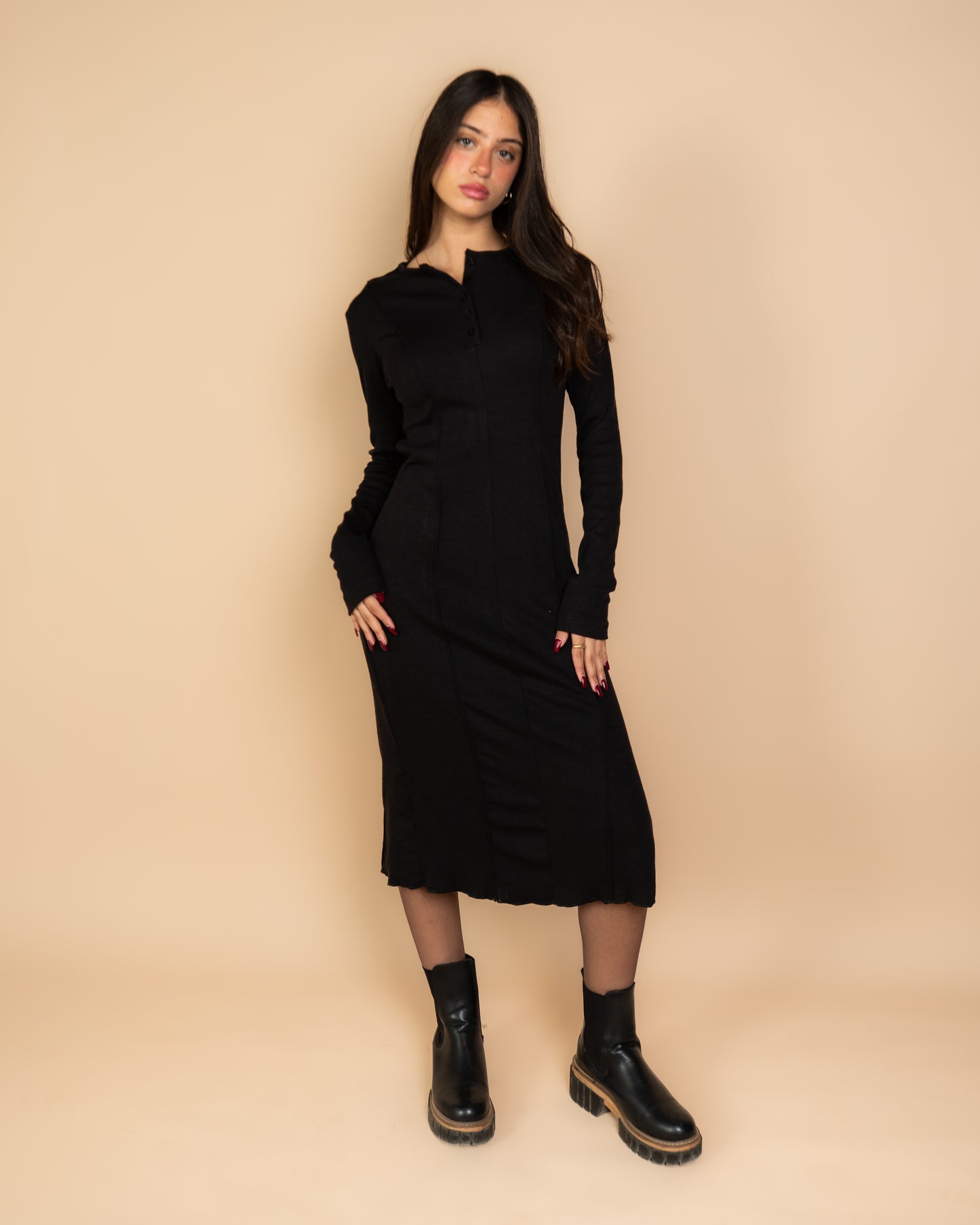 Perfect Tee Dress - BLACK