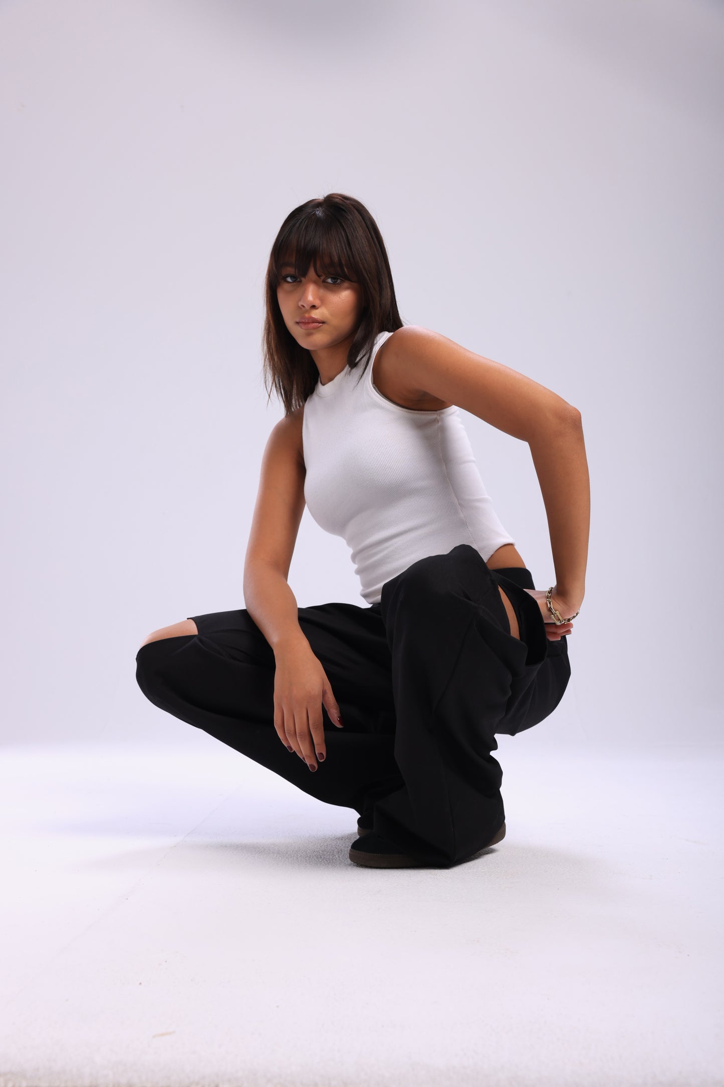 Uptown Sliced Pants - Black 2.0