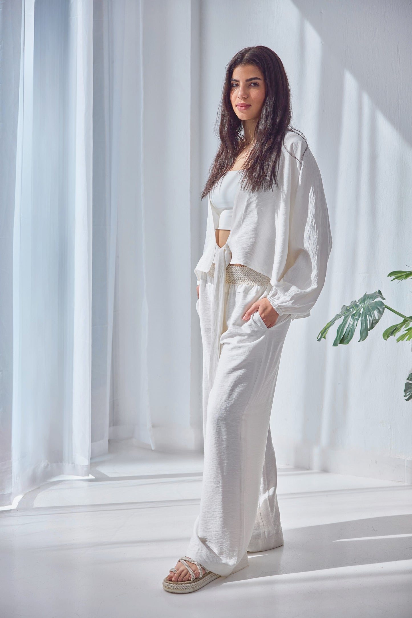 Hazel Linen Set - White