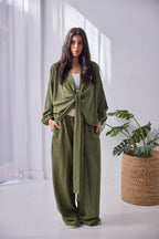Hazel Linen Set - Olive