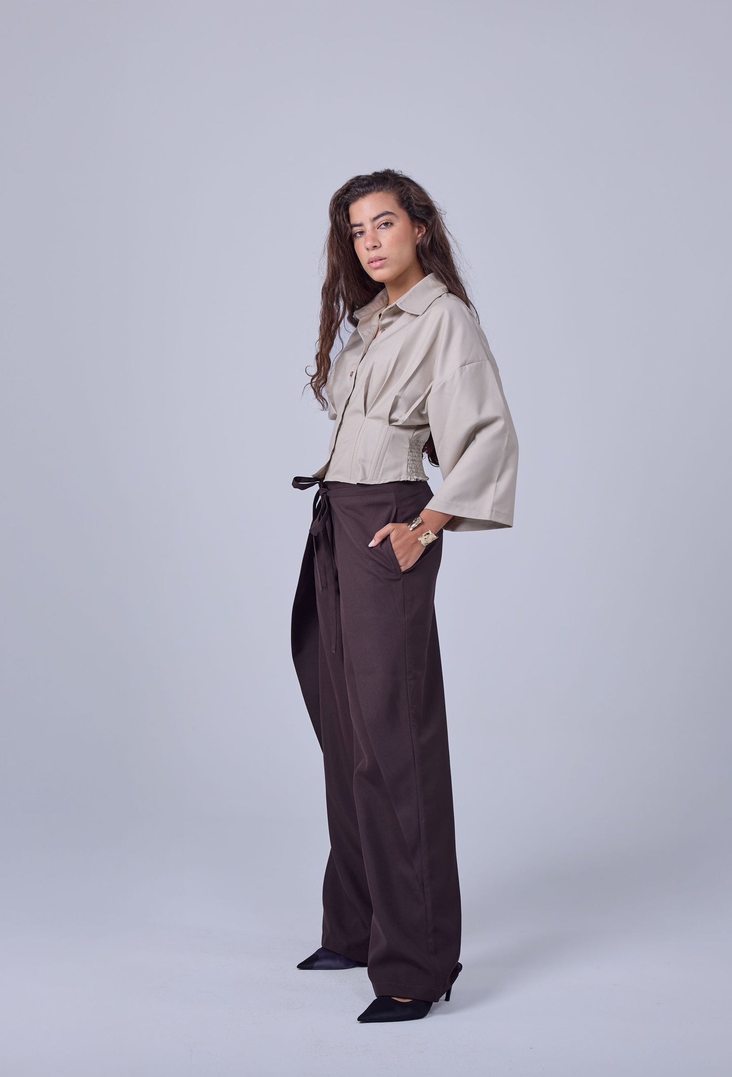 Wrap & Go Pants - Brown