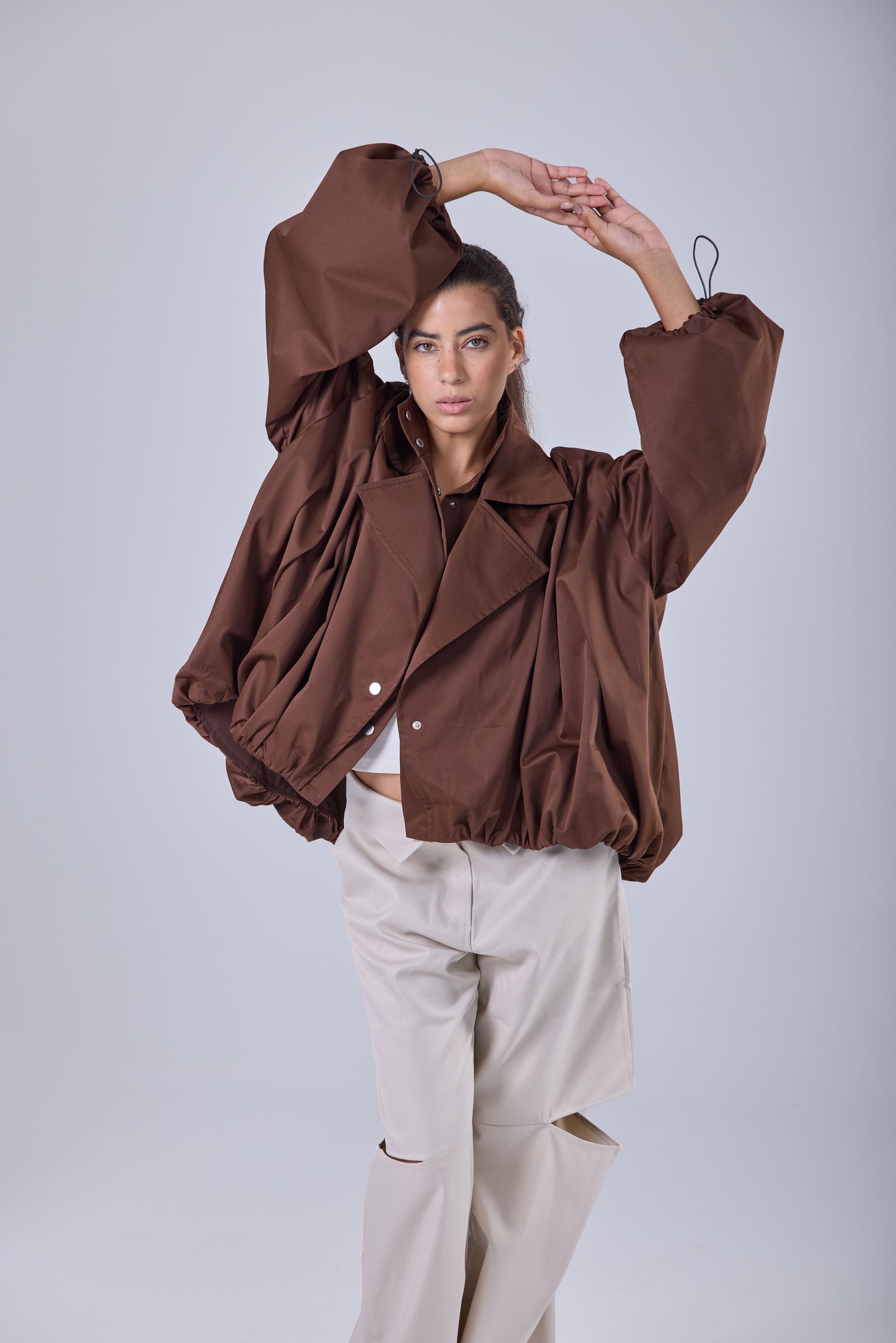 Glow Shell Jacket  - Brown