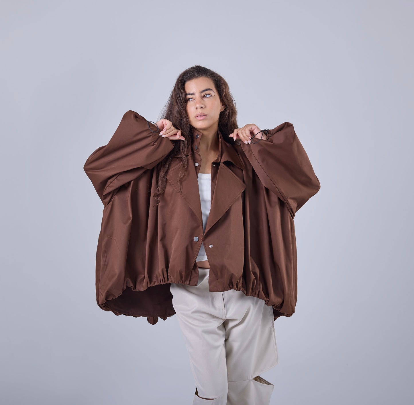 Glow Shell Jacket  - Brown