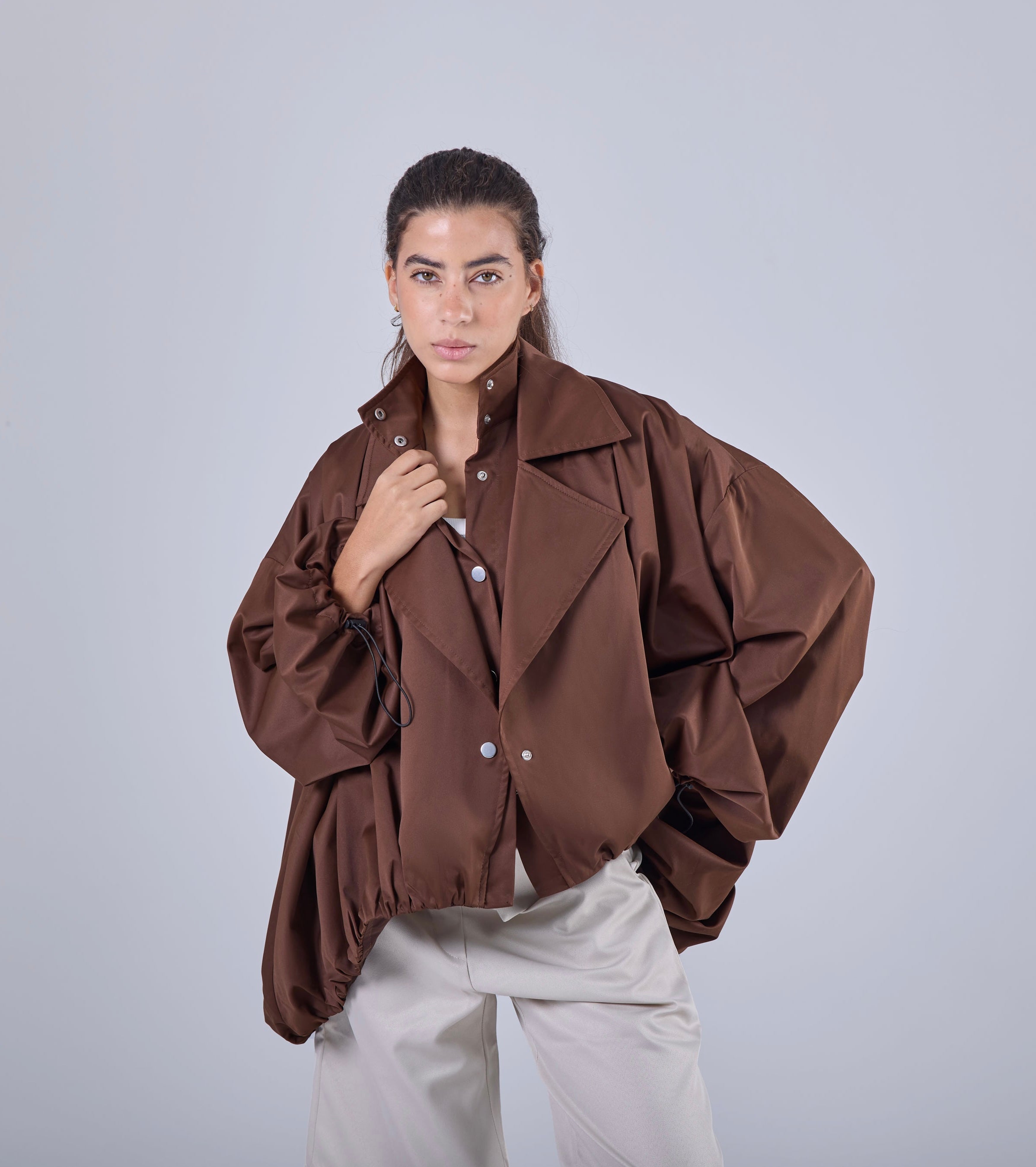 Glow Shell Jacket  - Brown