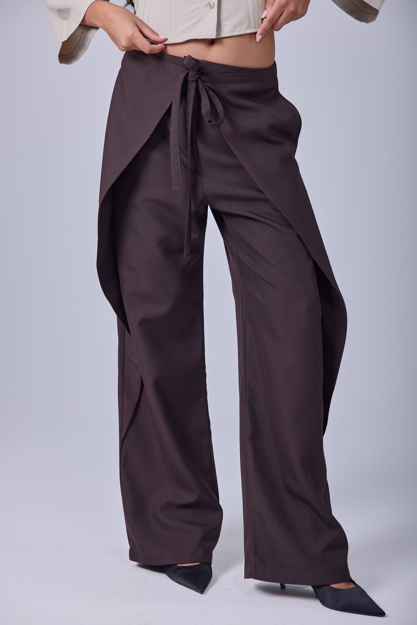 Wrap & Go Pants - Brown