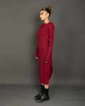 Perfect Tee Dress - BURGUNDY