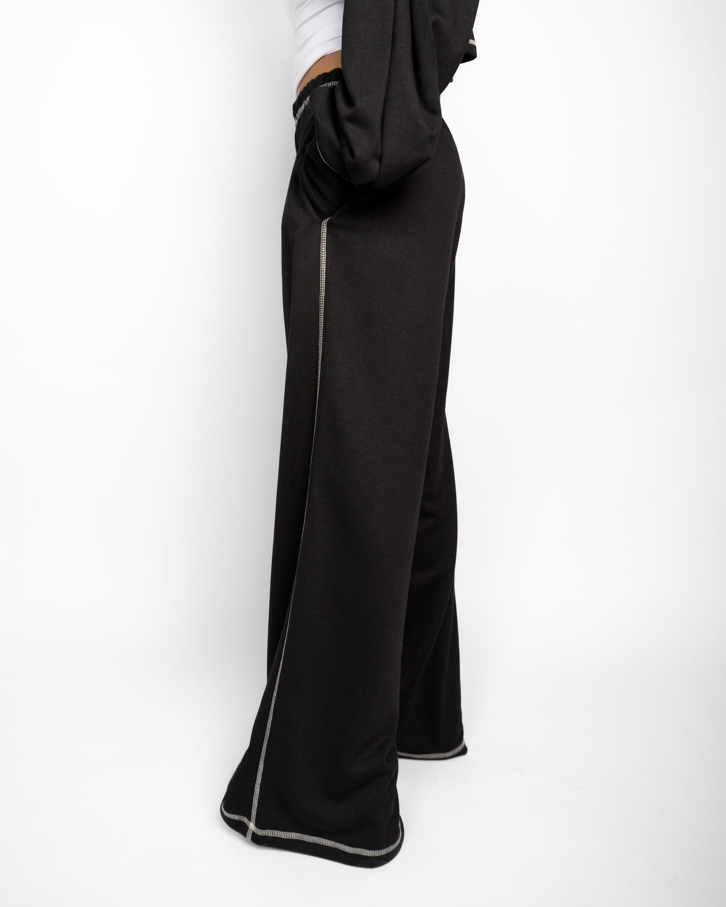 Go with the Flow Stitched Pants - BLACK