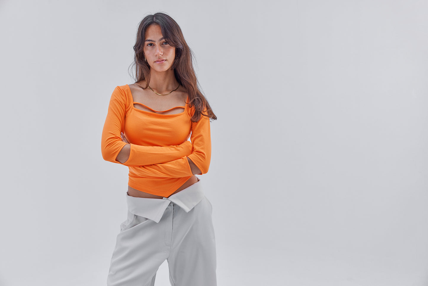 Flexi Breathable Top - ORANGE