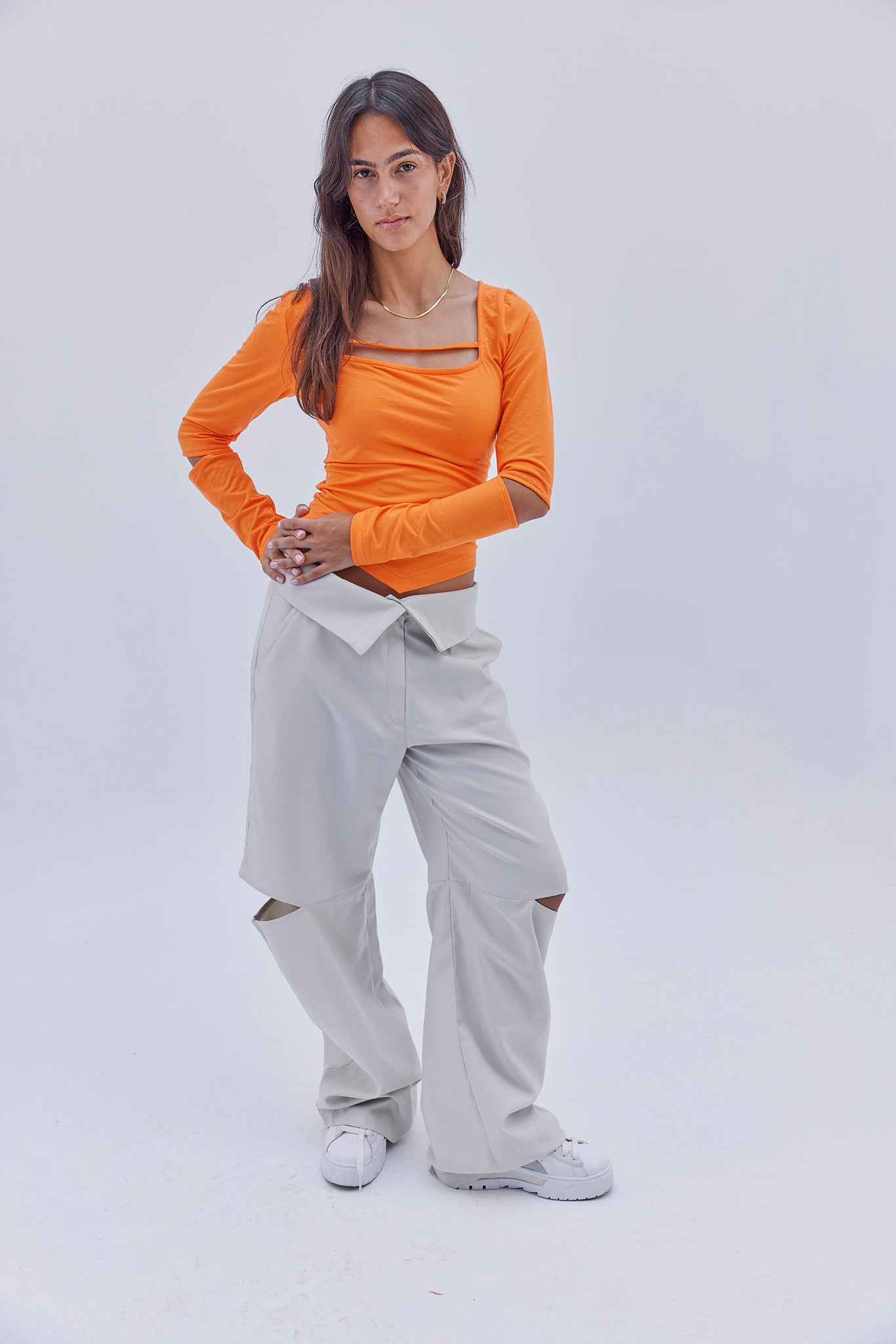 Flexi Breathable Top - ORANGE