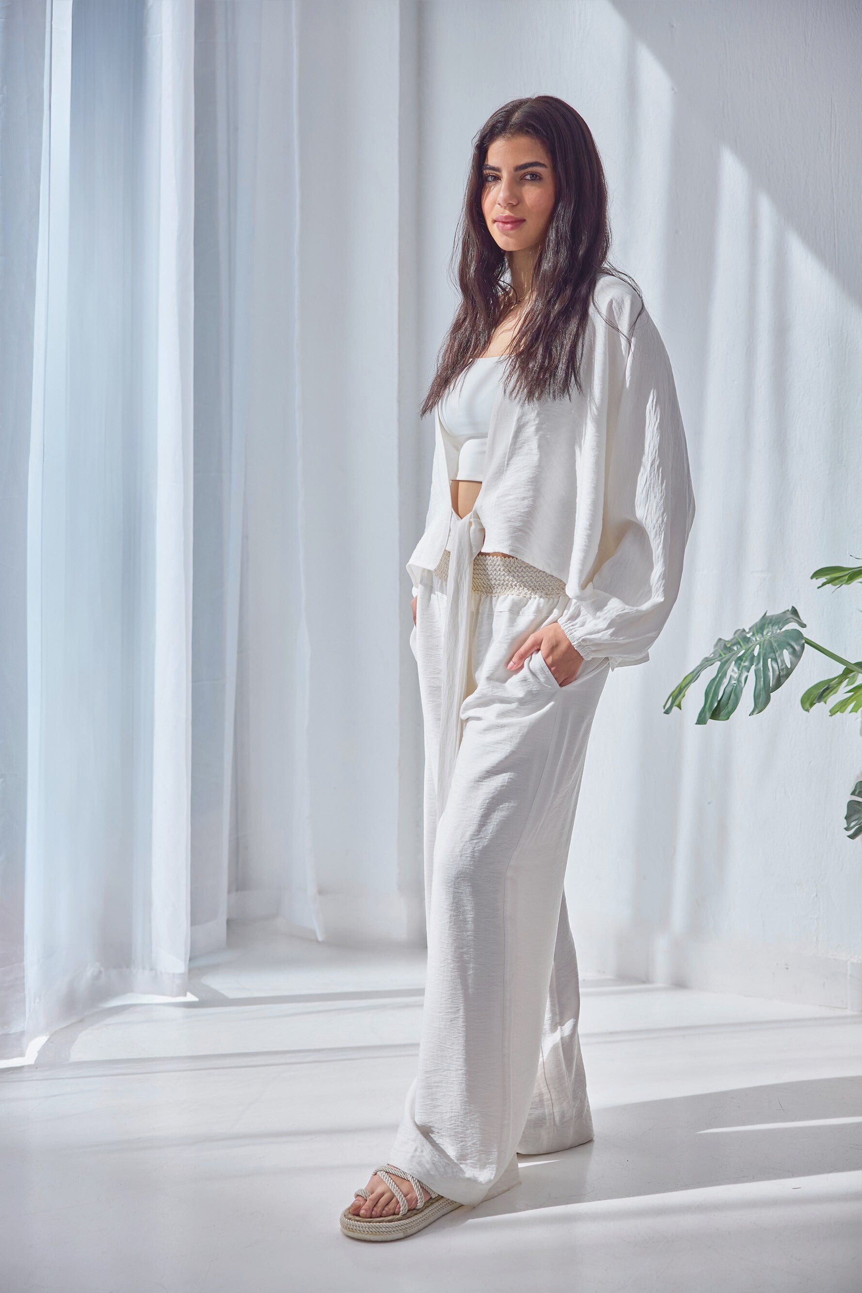 Hazel Linen Set - White