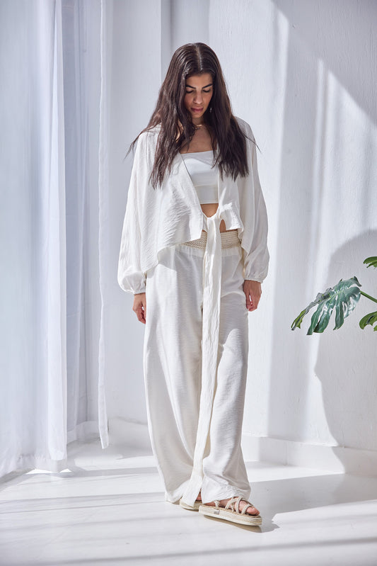 Hazel Linen Set - White