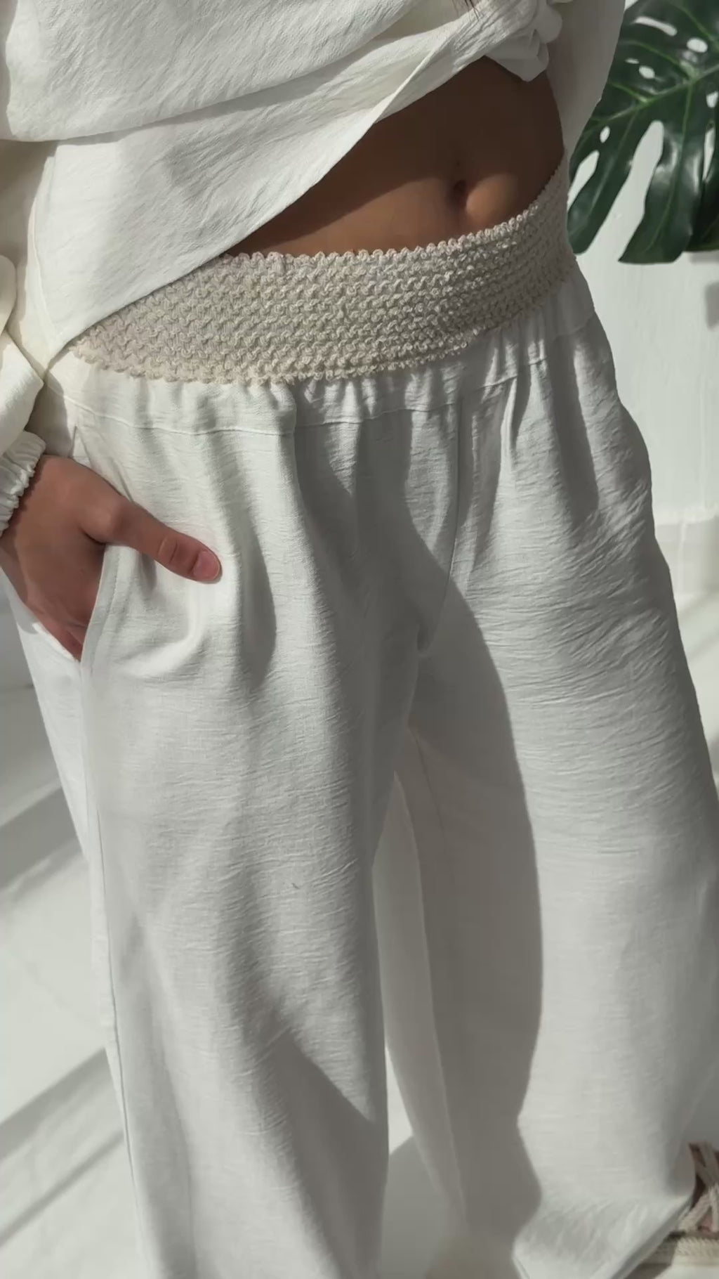 Hazel Linen Set - White